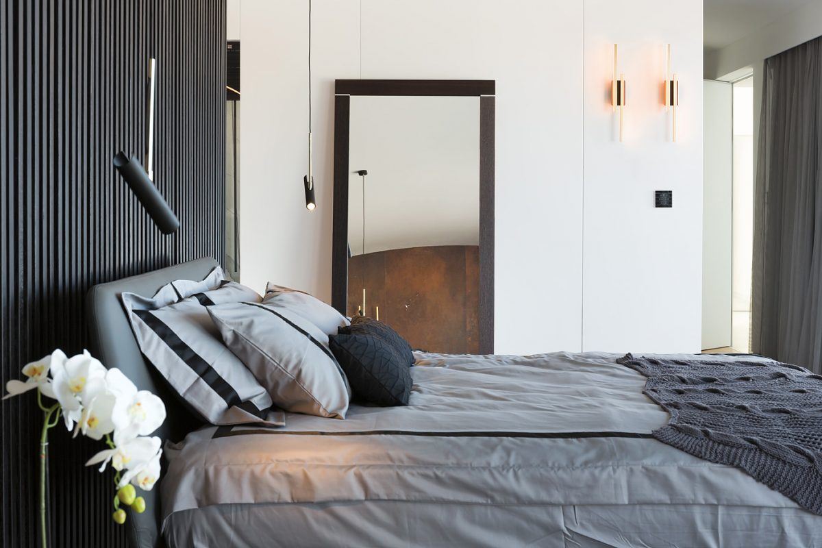 Private house - דורי קמחי - עיצוב תאורה בחדר השינה בבית פרטי